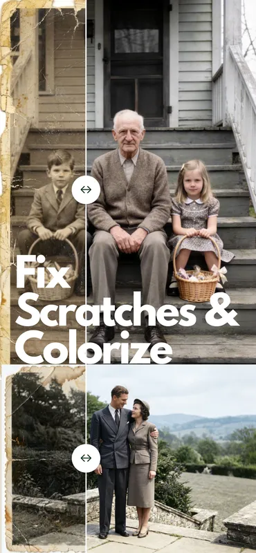 PicFix screenshot 2: picking an old photo to restore.